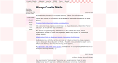 Desktop Screenshot of croatiafidelis.hr