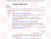 Tablet Screenshot of croatiafidelis.hr